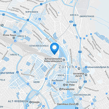 Karte zum Lagerraum Zürich