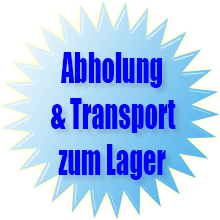 Abholung und Transport zum Lagerraum